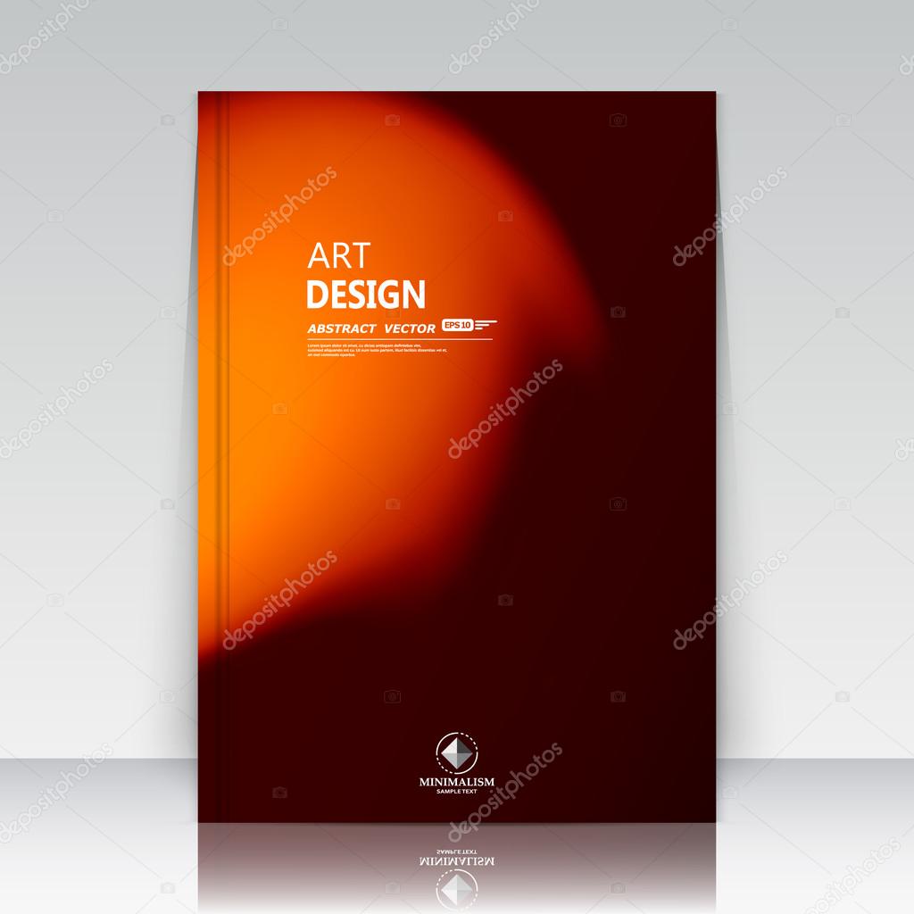 Abstract composition. Text frame surface. Orange a4 brochure title sheet. Alien explosion flash. Creative ad figure. Logo icon. Outer space fire. Banner form. Cosmic flier fashion. EPS 10 vector image