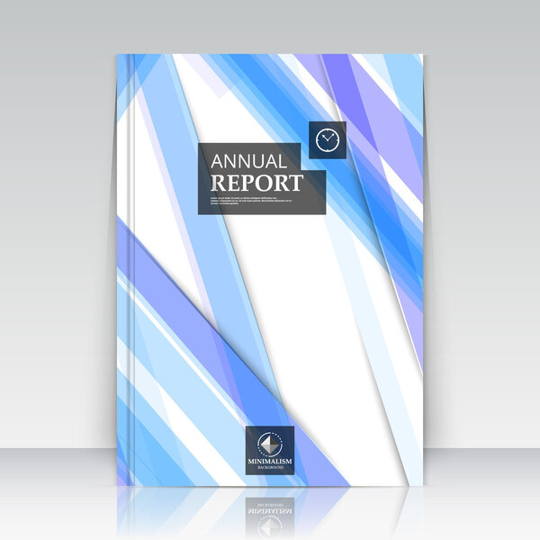 Abstract composition. Blue, violet line font texture. Multicolor section trademark construction. White a4 brochure title sheet. Creative figure logo icon. Commercial offer. Banner form. Ad flyer fiber