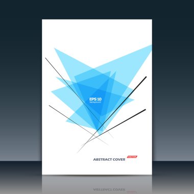 Soyut kompozisyon. Metin çerçevesi yüzeyi. Broşür kapağı. Beyaz başlık sayfası. Yaratıcı mavi görüntü. Logo figürü. Reklam afişi doku. Azure üçgen simgesi. El ilanı fiber fon. Vektör çizimi