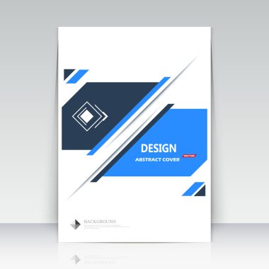 Soyut kompozisyon. Tetragons, çizgiler yazı tipi doku. Siyah, mavi figür bölümü marka. Beyaz a4 broşür başlık sayfası. Yaratıcı logo simgesi. Ticari teklif afiş formu. Minimalist reklam el ilanı fiber.