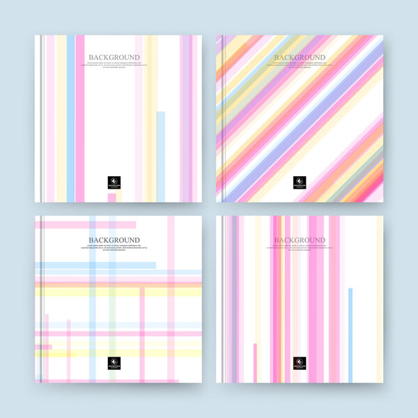 Abstract composition. Blue, orange, pink line font texture. Multicolor section trademark construction. A4 brochure title sheet. Creative figure logo icon. Commercial offer. Banner form. Ad flyer fiber