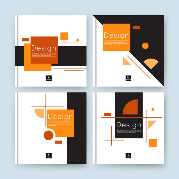 Abstract composition. Font texture. White business card set. Infograhic element collection. A4 brochure title sheet. Patch part construction. Creative text frame surface. Figure logo icon. EPS10 image