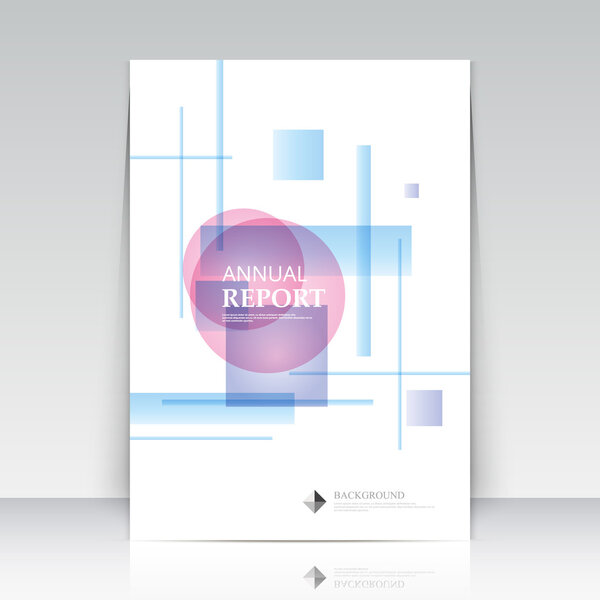 Абстрактный состав. Текстовая поверхность рамки. Крышка брошюры А4. Белый заголовок. Творческий логотип. Рекламный баннер формирует текстуру. Красный круг, синяя квадратная икона. Флайерное волокно. Векторная иллюстрация
