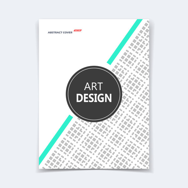 Abstract composition. Perforated dots section. Black and white ad surface icon. Logo figure. A4 brochure title sheet. Creative mesh text frame construction. Firm banner form image. EPS10 flyer panel