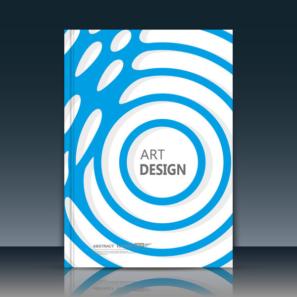 Абстрактный состав. Синяя круглая кривая текстура. Контурное построение круга. Обстоятельства расходятся. Белый лист заголовка брошюры а4. Творческая сфера фигурка поверхности иконы. Форма баннера. Линейный шрифт
