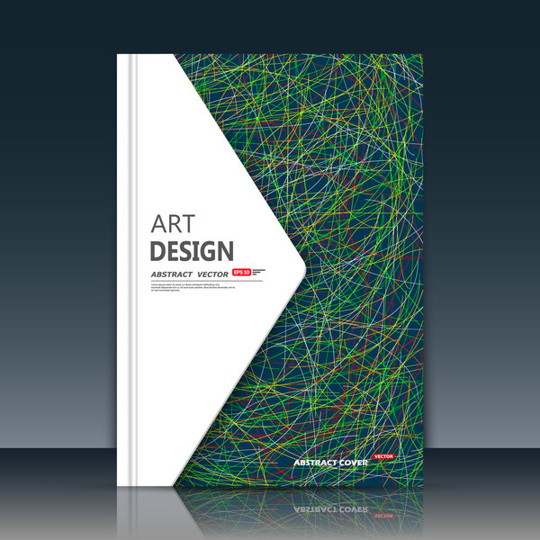 Abstract composition. Patch curve lines font texture. White triangle section trademark construction. A4 brochure title sheet. Creative figure logo icon. Commercial offer banner form. Ad flyer fiber