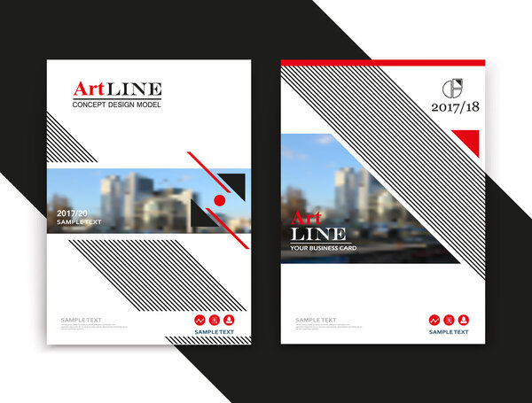 Абстрактная текстовая рамка. Белый, красный дизайн обложки брошюры. Модель титульного листа городского вида. Творческий вектор на первой странице. Рекламный баннер формирует текстуру. Знак домашней фигуры. Шрифт листового волокна. Линия искусства
