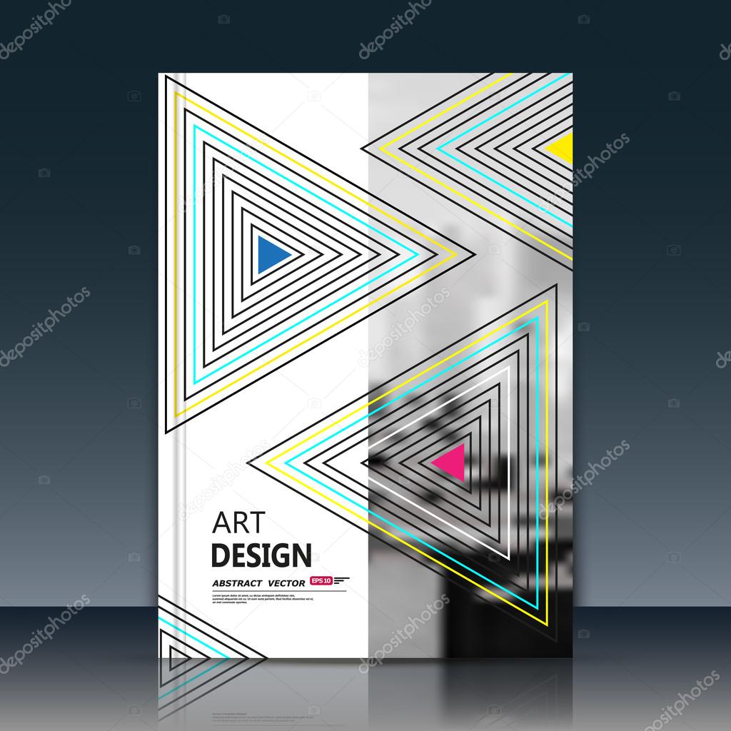 Abstract background for your business notebook, personal diary or official card cover. Graphic pattern made in minimalistic style for corporate production or presentation template. Easy to edit and add text, logo, change any size in vector format.