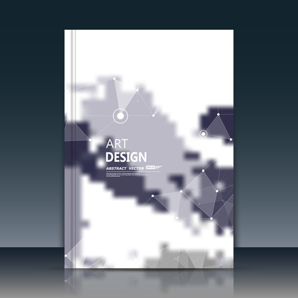 Abstract composition. Text frame surface. White a4 brochure cover design. Title sheet layout model. Creative front page art. Ad banner form texture. Vector grunge figure icon. Elegant flyer fiber font