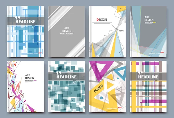 Abstract composition. Bright colored art text frame surface. Patch a4 brochure cover design. Title sheet model set. Logo figure icon. Simple vector front page. Ad banner form texture. Flyer fiber font Royalty Free Stock Illustrations