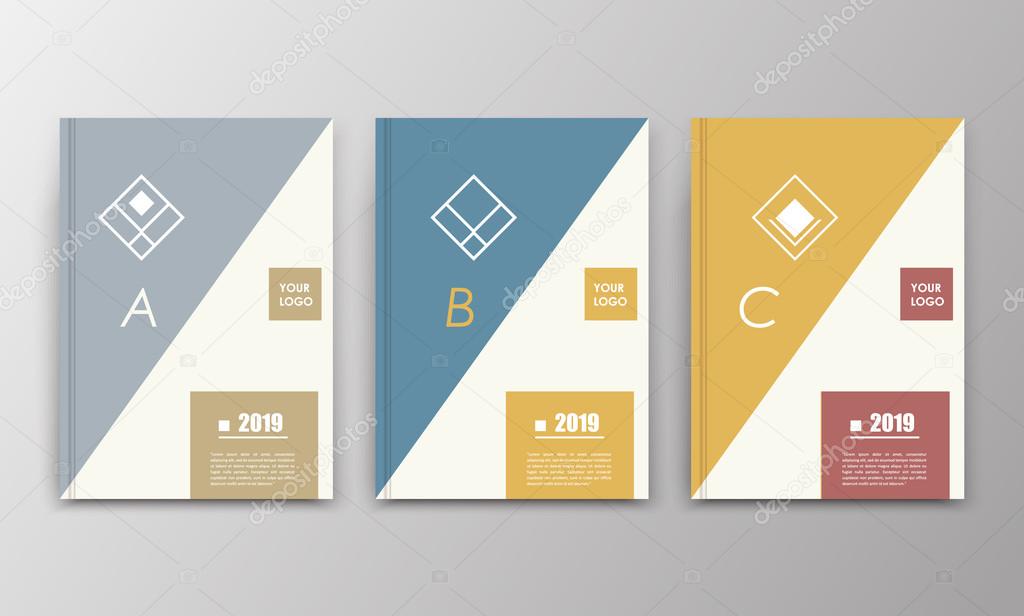 Abstract background for your business notebook, personal diary or official card cover. Graphic pattern made in minimalistic style for corporate production or presentation template. Easy to edit and add text, logo, change any size in vector format.
