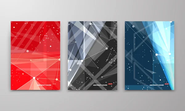 Abstract composition. Text frame surface. Black, red, blue a4 brochure cover design. Title sheet model set. Polygonal space icon. Creative vector front page. Ad banner form texture. Flyer fiber font Stock Vector