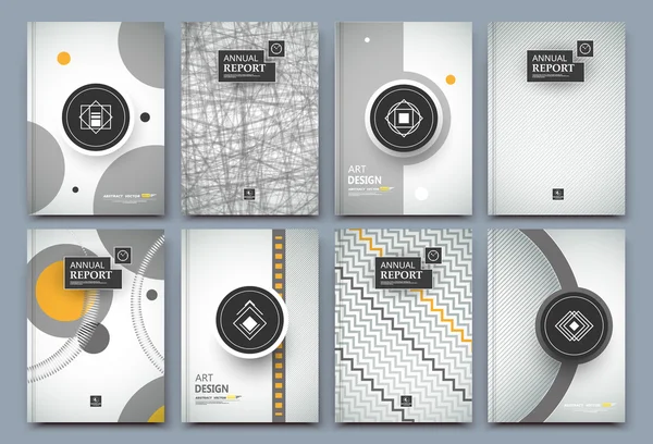 Abstract composition. Round text frame surface. Black, white a4 brochure cover design. Official title sheet model set. Circle logo icon. Vector front page font. Ad banner form texture. Flier fiber Stock Vector