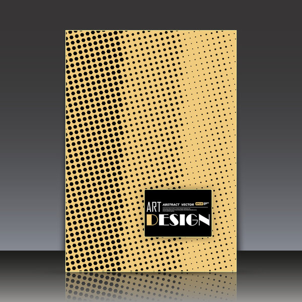 Abstract composition, chequered bands, square text frame surface icon, logo sign, beige a4 brochure title sheet, creative figure construction, headline elements, minimalistic firm banner form image, fashionable EPS10 illustration