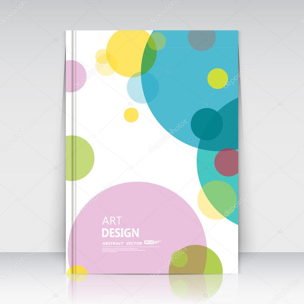 Abstract composition, text frame surface, a4 brochure title sheet, creative figure, logo sign, firm banner form, round icon, transparent pastel colored circle, fancy bulb, flier fashion, EPS10 illustration, daily periodical issue, trademark emblem
