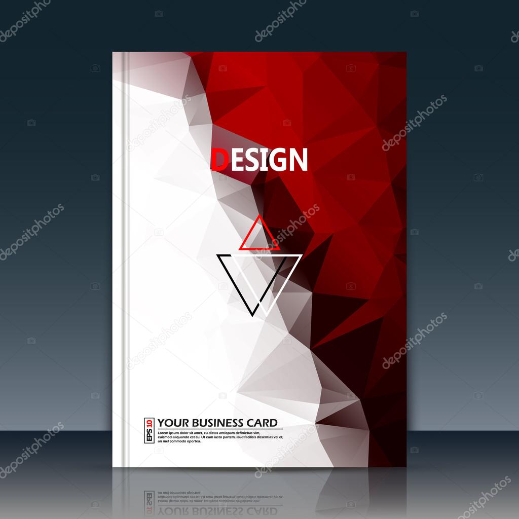 Abstract composition, red, white polygonal texture text frame surface, a4 brochure title sheet, creative figure logo sign, trademark flag, firm name emblem, slug banner form, flier fashion, diigital daily periodical issue, editable EPS10 illustration