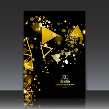 Abstract composition, golden outer space galaxy, glory star ray, a4 brochure title sheet, cosmic sky icon, luxury text frame surface, chic creative figure, gloss logo sign, posh firm banner form, fancy flier fashion, daily periodical issue, EPS10
