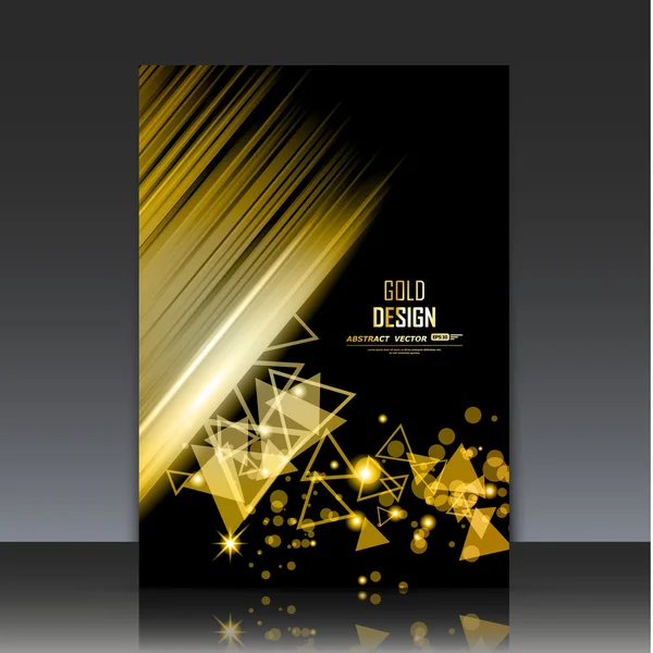 Abstract composition, golden outer space galaxy, glory star ray, a4 brochure title sheet, cosmic sky icon, luxury text frame surface, chic creative figure, gloss logo sign, posh firm banner form, fancy flier fashion, daily periodical issue, EPS10 — Stockvector