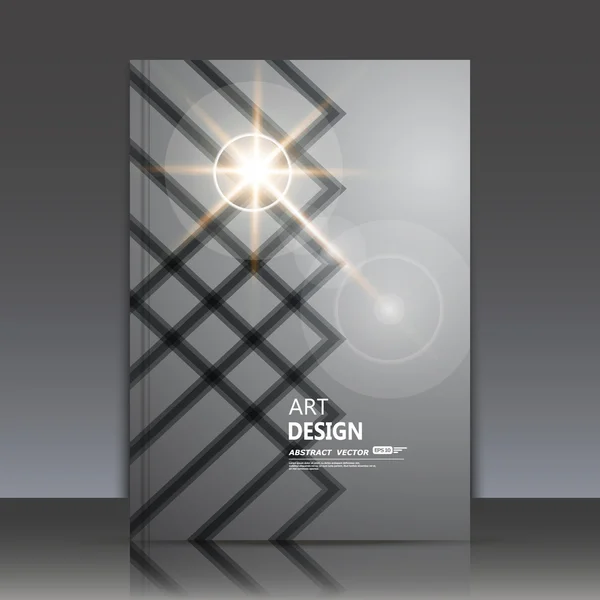 Abstract composition, text frame, round target, square block construction, flash shine, lozenge texture, rhombus tetragon, quadrate figure, a4 brochure title sheet, fiber texture, fancy flier fashion, daily periodical issue, EPS1o illustration — ストックベクタ