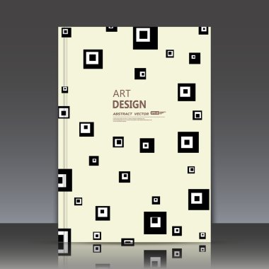 Abstract composition, light elegant surface, classic square text frame, white a4 brochure title sheet, creative figure, logo sign construction, firm banner form, retro quadrate icon, fancy flier fashion, daily periodical issue, EPS10 illustration
