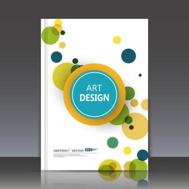 Abstract composition, elegant lemon, yellow, green surface, classic circle text frame, white a4 brochure title sheet, creative figure logo sign construction,  firm banner form icon, fancy flier fashion, daily periodical issue, EPS10 illustration