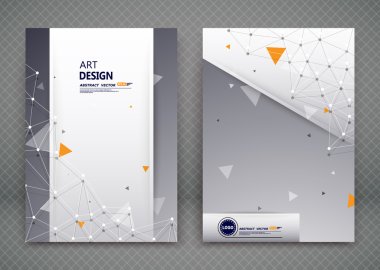 Abstract composition, gray dna font texture, elegant technology business card set, molecular atomic collection, a4 brochure title sheet, creative text frame surface, polygonal logo icon, fancy flier fashion, daily periodical issue, EPS10 illustration clipart