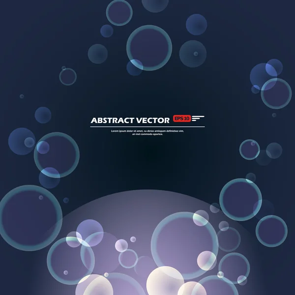 Abstract composition, text frame, shiny dots, oxygen soap bubble beads construction, brochure title sheet, air bulb effect icon, circle sphere, soap-bubble surface backdrop, round points, flier fashion, daily periodical issue, EPS10 illustration — 스톡 벡터