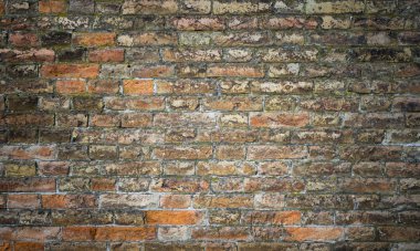 Eski grunge tuğla duvar arkaplanı.