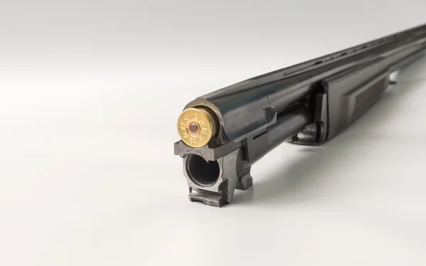 Cañón escopeta cargada calibre 12 — Foto de Stock