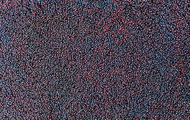 Köpük toplu çok renkli balçık dokusu. Eğitimsel çocuk oyuncaklarının soyut geçmişi.