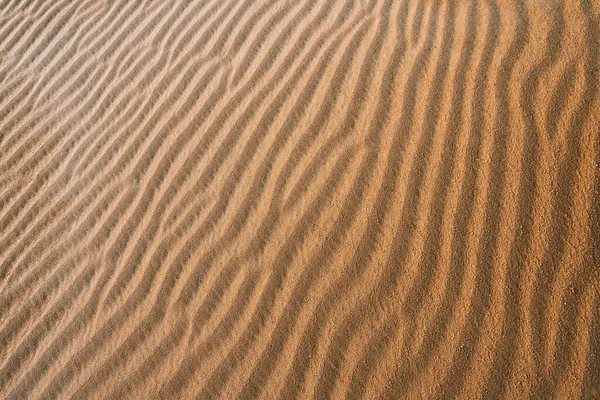 Písková Textura Pouštní Duně Vzory Podobě Vln Vytvořených Větrem — Stock fotografie