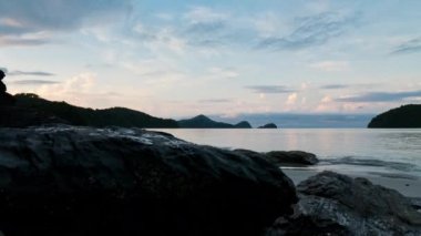 Langkawi, Malezya Timelapse Pantai Tengah Beach