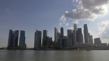 Singapur manzarası hızlandırılmış gündüz