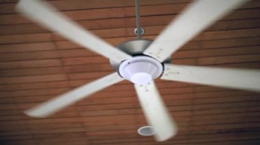 Ağır çekimde fan iplik tavan