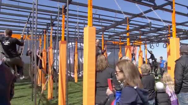 Lomba Kursus Kendala OCR Terberat di Malmo, Swedia 2015 — Stok Video