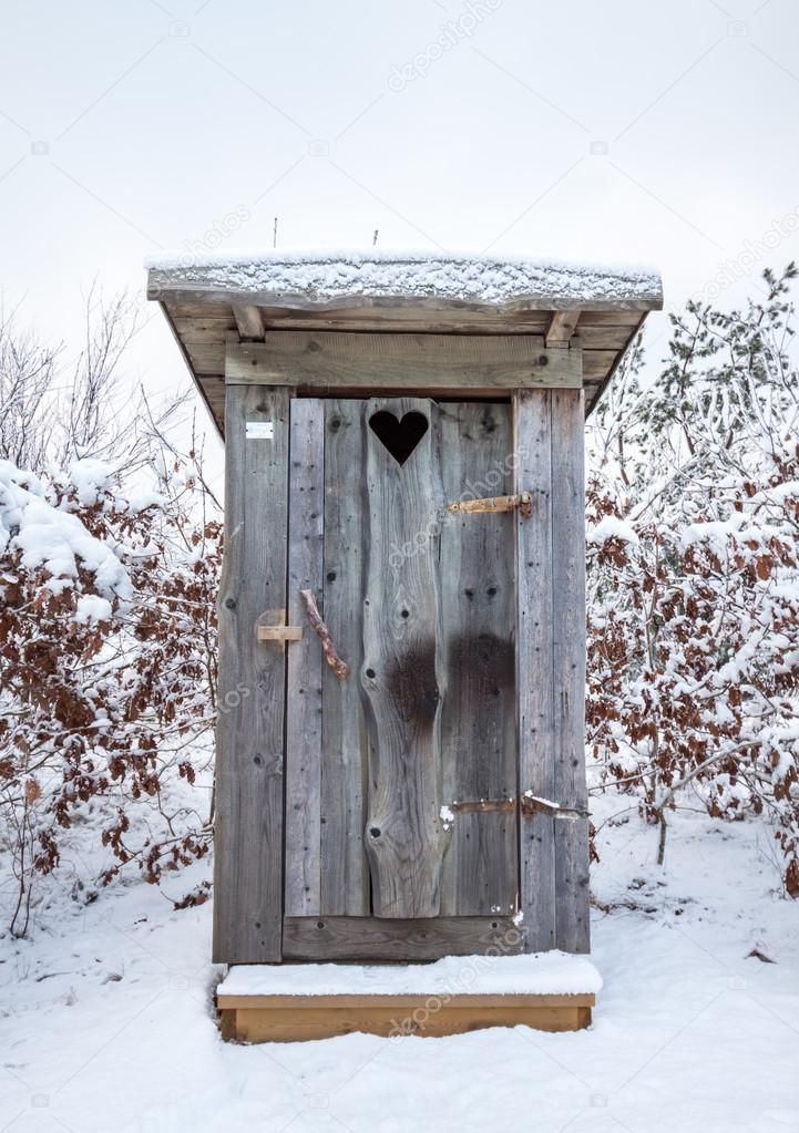 Outhouse in Snow