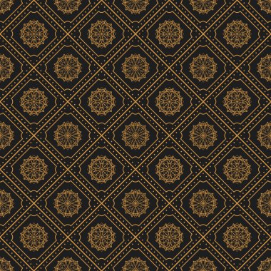 Vintage geometrik süsleme ile sorunsuz doku.