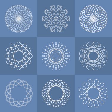 Lüks logo. Beyaz logo. Beyaz çiçek. Bir çiçek şeklinde logosu.