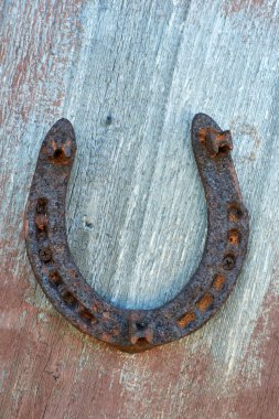 bir çarpıcı on eski paslı at nalı arka plan eski panoları