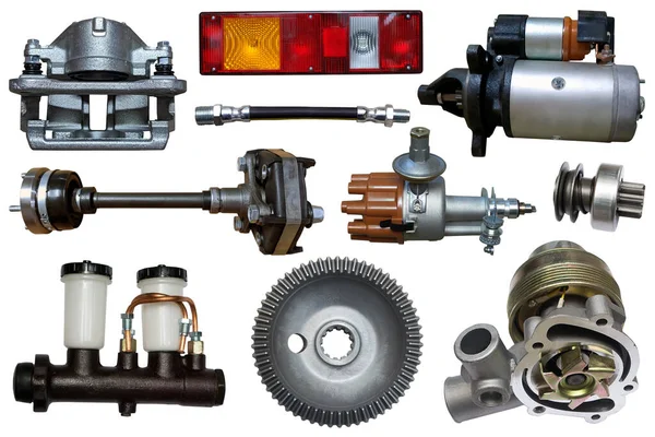 Большая Коллекция Механических Автозапчастей Технического Обслуживания Ремонта Автомобилей — стоковое фото
