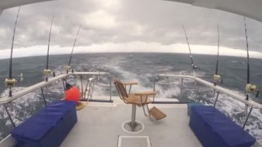 Tekne deniz balıkçılık Spinners Stern fırtına öncesi sessizlik içinde için