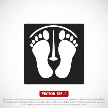ayak izleri vektör simgesi