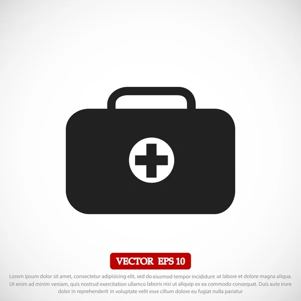 Значок медицинской сумки — стоковый вектор