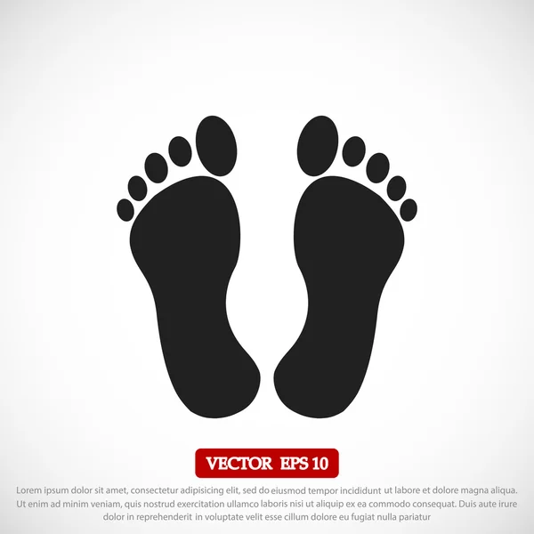 Footprints vector icon — Stock Vector