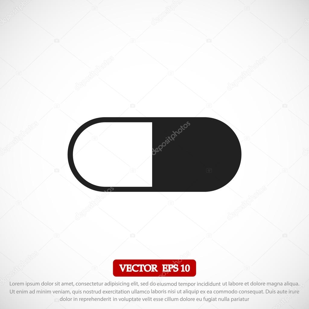 medical capsule icon
