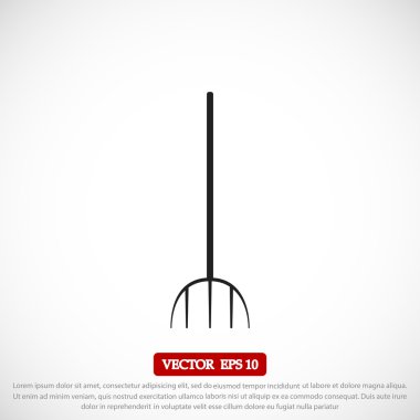 Bahçe çatal simgesi