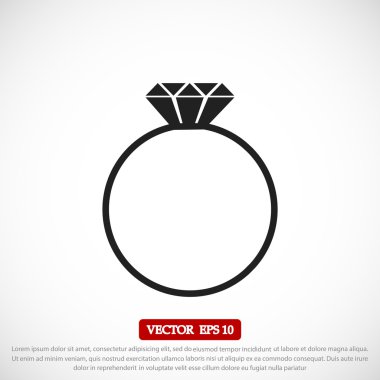 Yüzük vektör simgesi