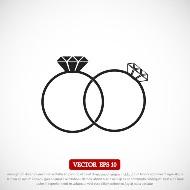 Yüzük vektör simgesi