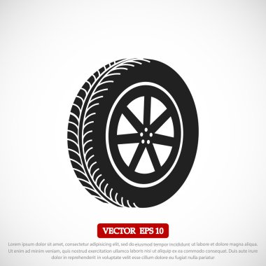 tekerlek vektör simgesi