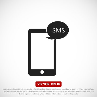 Cep telefonu sms simgesi